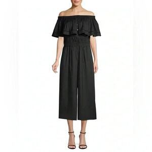 DONNA KARAN Off-The-Shoulder Jumpsuit Medium